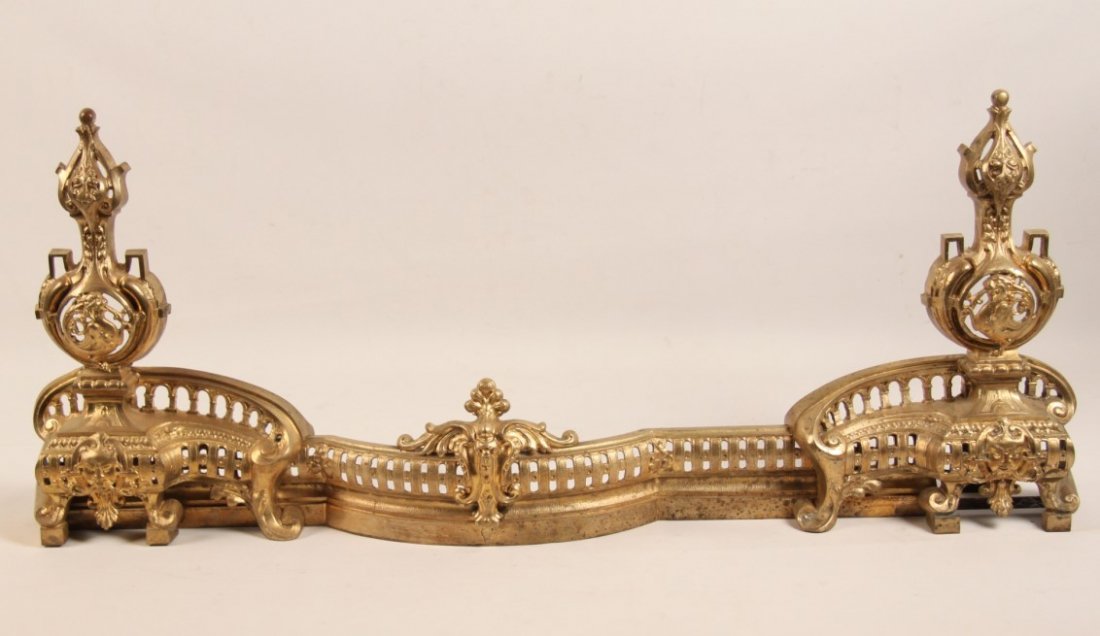 FRENCH GILT BRONZE CHENET (1 of 2)