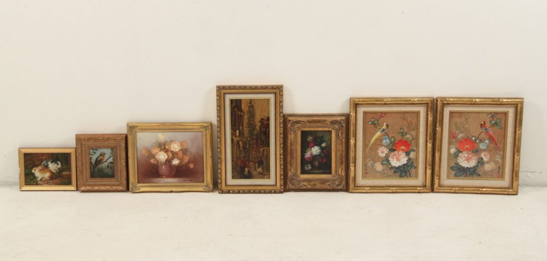 7 PIECE MISCELLANEOUS LOT OF DECORATIVE FRAMED WALL ART (1 of 3)