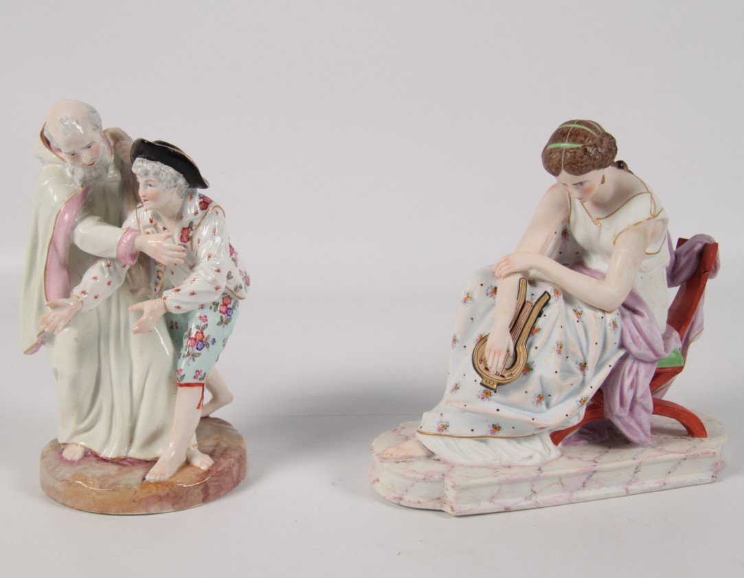 2 CONTINENTAL PORCELAIN FIGURINES (1 of 3)