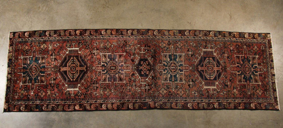 ORIENTAL RUG 3'2" X 10'8" PERSIAN RUNNER (1 of 2)
