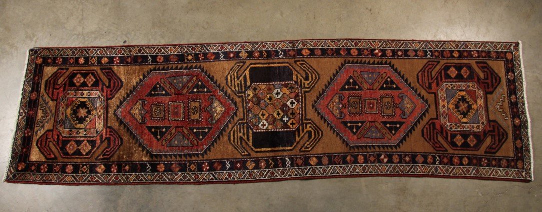 ORIENTAL RUG 3' X 10'8" MESKIN: ORIENTAL RUG 3' X 10'8" MESKIN