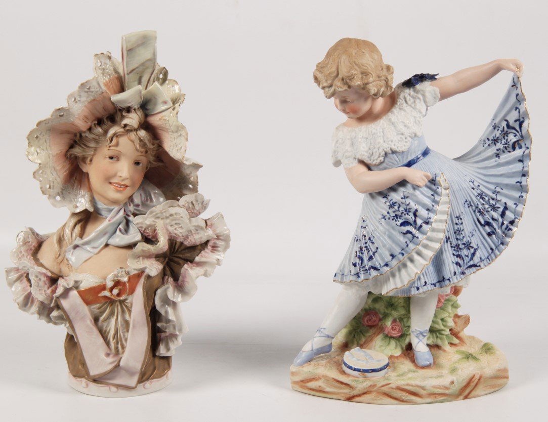 2 PIECE MISCELLANEOUS LOT OF PORCELAIN (1 of 3)