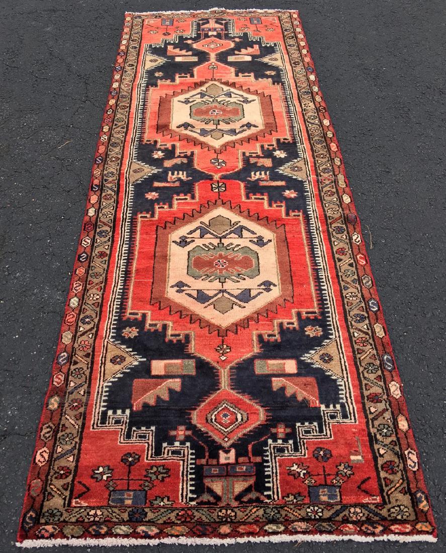 ORIENTAL RUG 3'5" X 9'4" ZANJON (1 of 2)