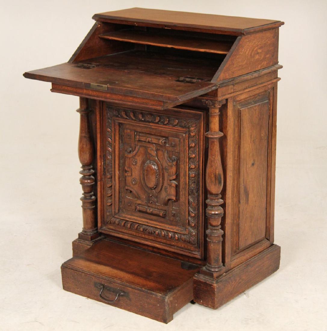 19TH C. PROVINCIAL FRENCH OAK CHILD'S BUREAU (1 of 3)