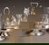 206: Two Silver Plate and Cut Glass Six-Bottle Cruet St