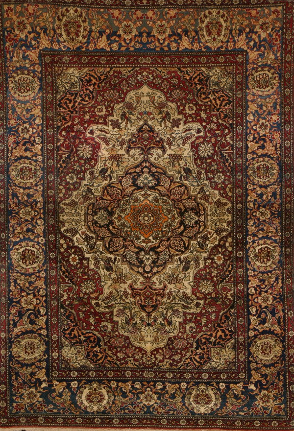 Tabriz Rug Circa 1925 7 ft 7 in x 4 ft 7 in (201 x