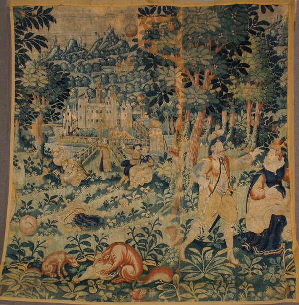 Flemish Verdure Tapestry 19th Century