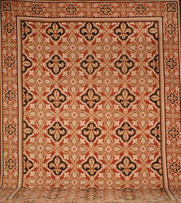 Chinese Aubusson Style Needlepoint Rug Modern 15