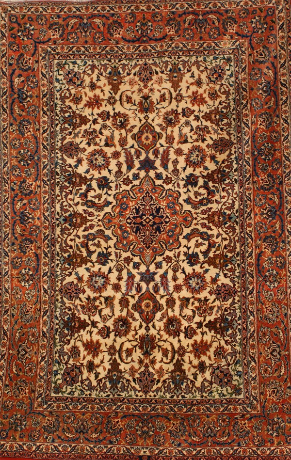 Isphahan Rug Circa 1950 7 ft 7 in x 4 ft 11 in (2