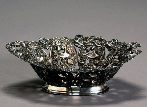 Austrian Rococo Style Silver Reticulated Center B