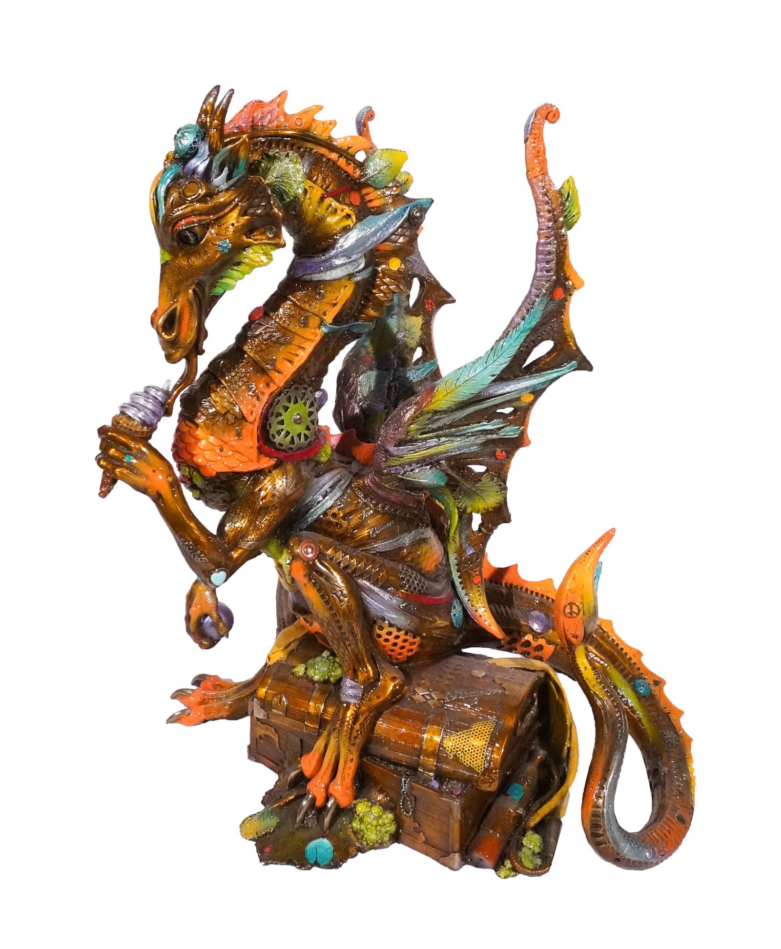 Nano Lopez, (Colombian/American b. 1955), Davian, 2012, Enameled varipatinated bronze, Height: (1 of 5)