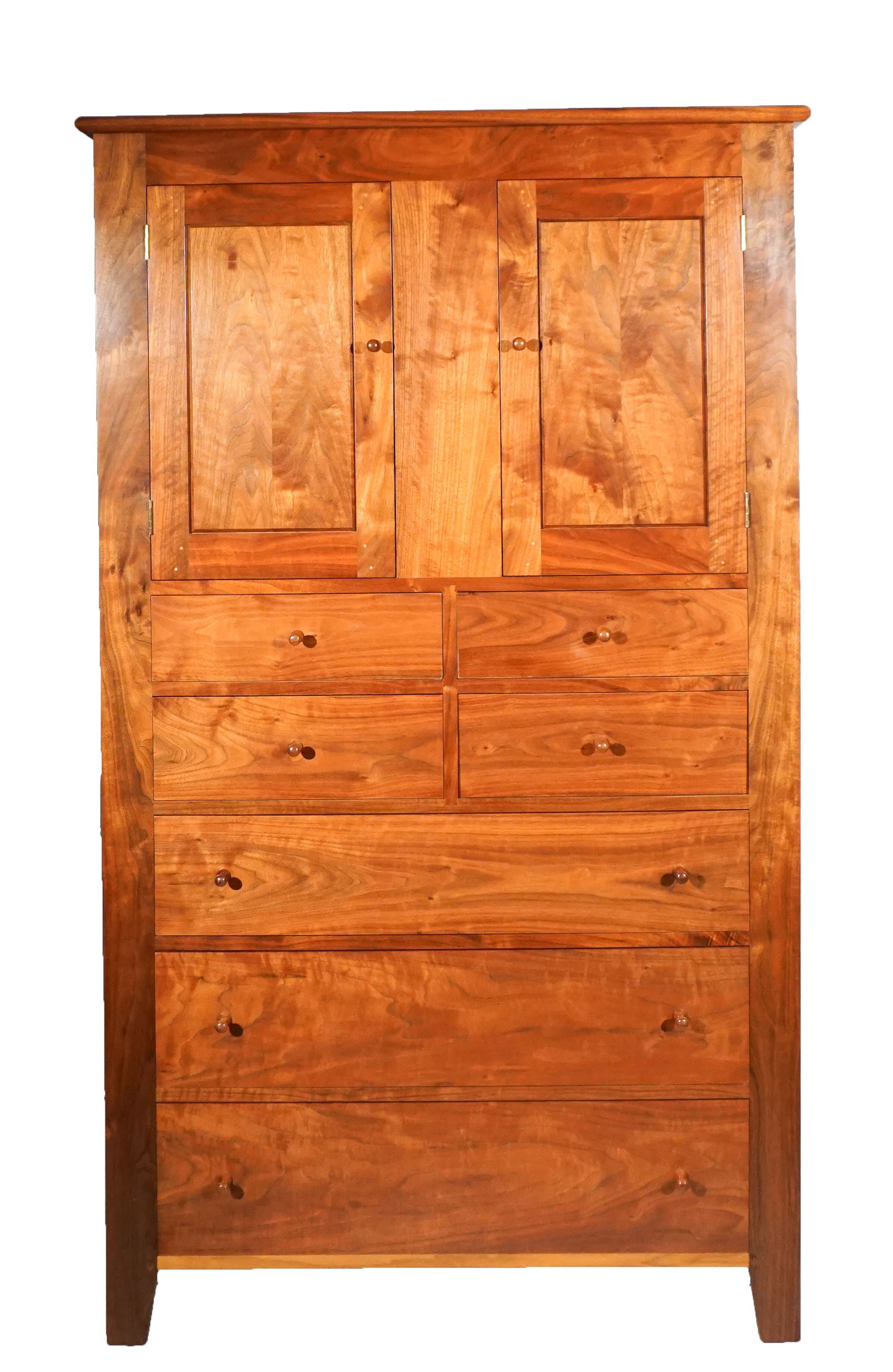 Thomas Moser Cabinetmakers Walnut ‘Dr. White's’ Chest, Auburn, Maine, dated 2011 and (1 of 2)