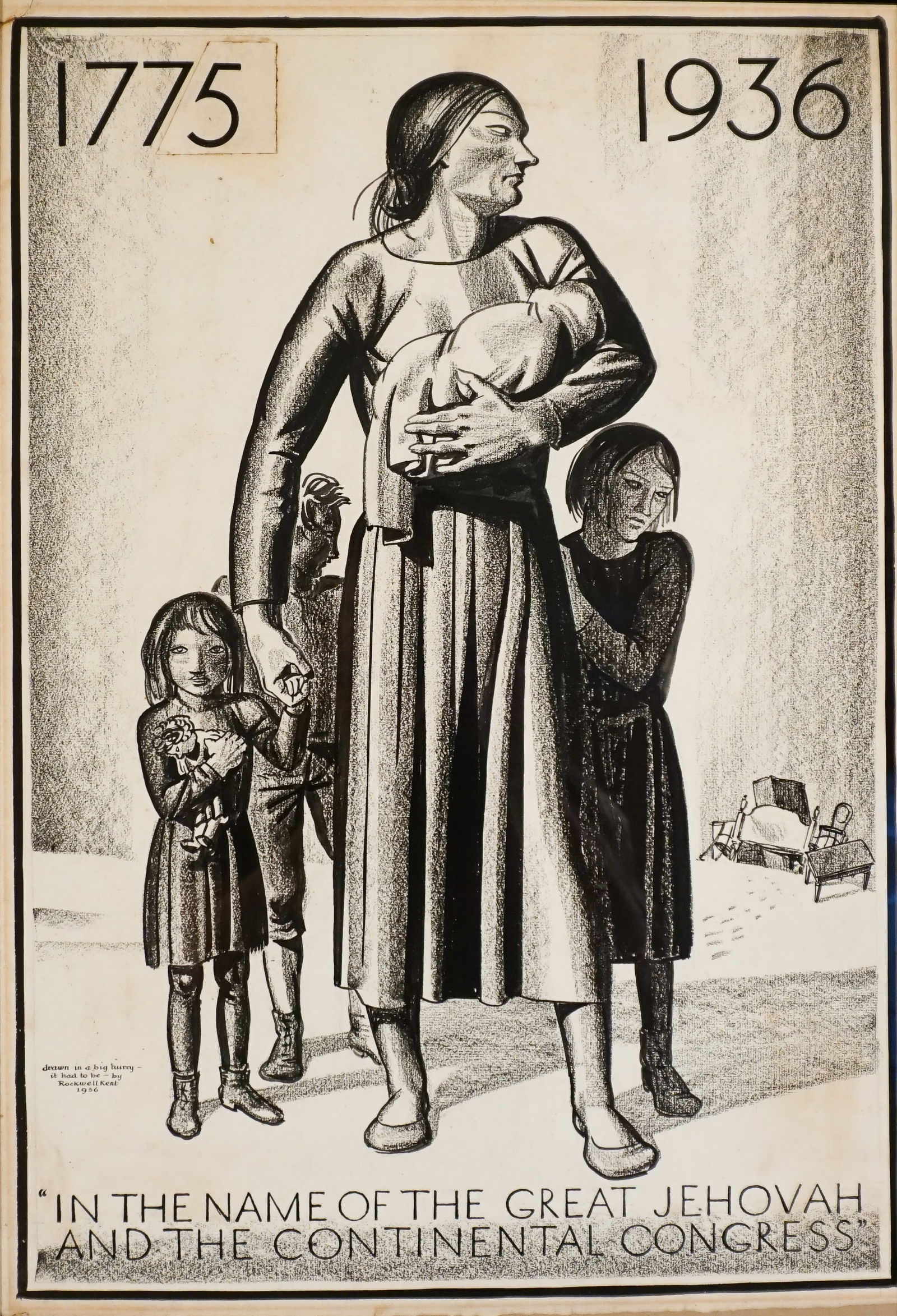 Rockwell Kent (American 1882-1971), Original Illustration for 'What Vermont Means to N.Y.', Ink and (1 of 2)