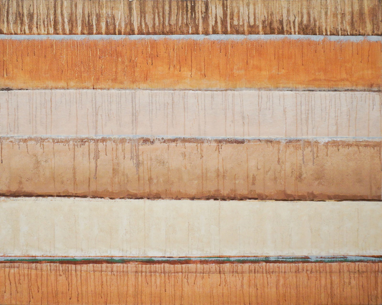 Willem de Looper (Dutch/American 1932-2009), April 7, 1975, Acrylic on canvas, 48 x 60 in (121.9 x: Willem de Looper(Dutch/American, 1932-2009)April 7, 1975Acrylic on canvasSigned de Looper and dated April 1975 on versoProvenance:B R Kornblatt Gallery, Washington, DC