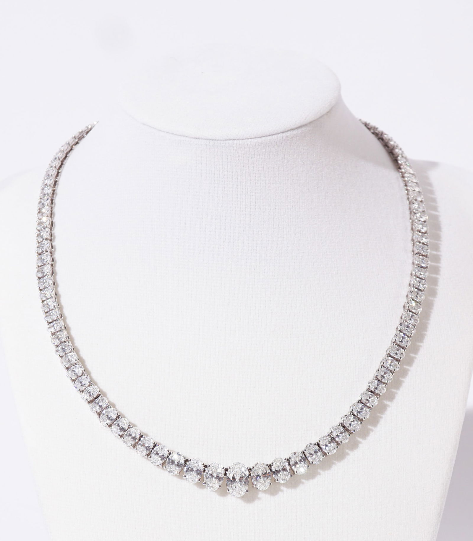 Kwiat Platinum and Diamond Rivière Necklace, Retailed by Neiman Marcus, Gross weight: 35.1 (1 of 2)