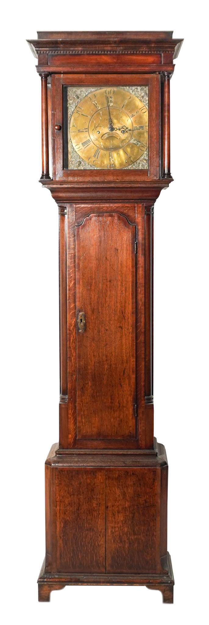 George III Mahogany Crossbanded Oak Tall Case Clock, Edmund Schofield, Rochdale, Circa 1760-1780, (1 of 3)