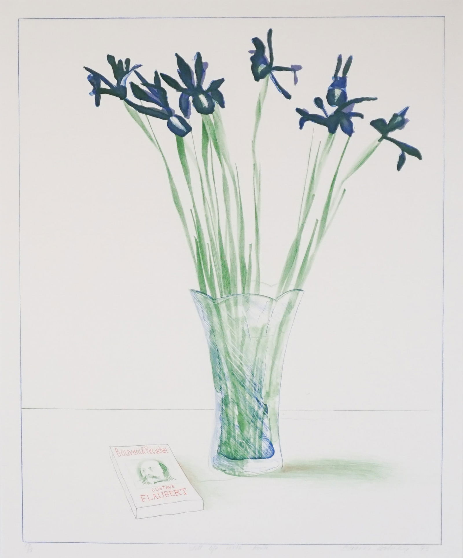 David Hockney (British b. 1937), Still Life with Book (Gemini 454), Lithograph in color on Arjomari: David Hockney(British, b. 1937)Still Life with Book (Gemini 454)Lithograph in color on Arjomari paper, 1973Signed David Hockney and dated 73, titled l.c. and numbered 17/88 l.l.; published by