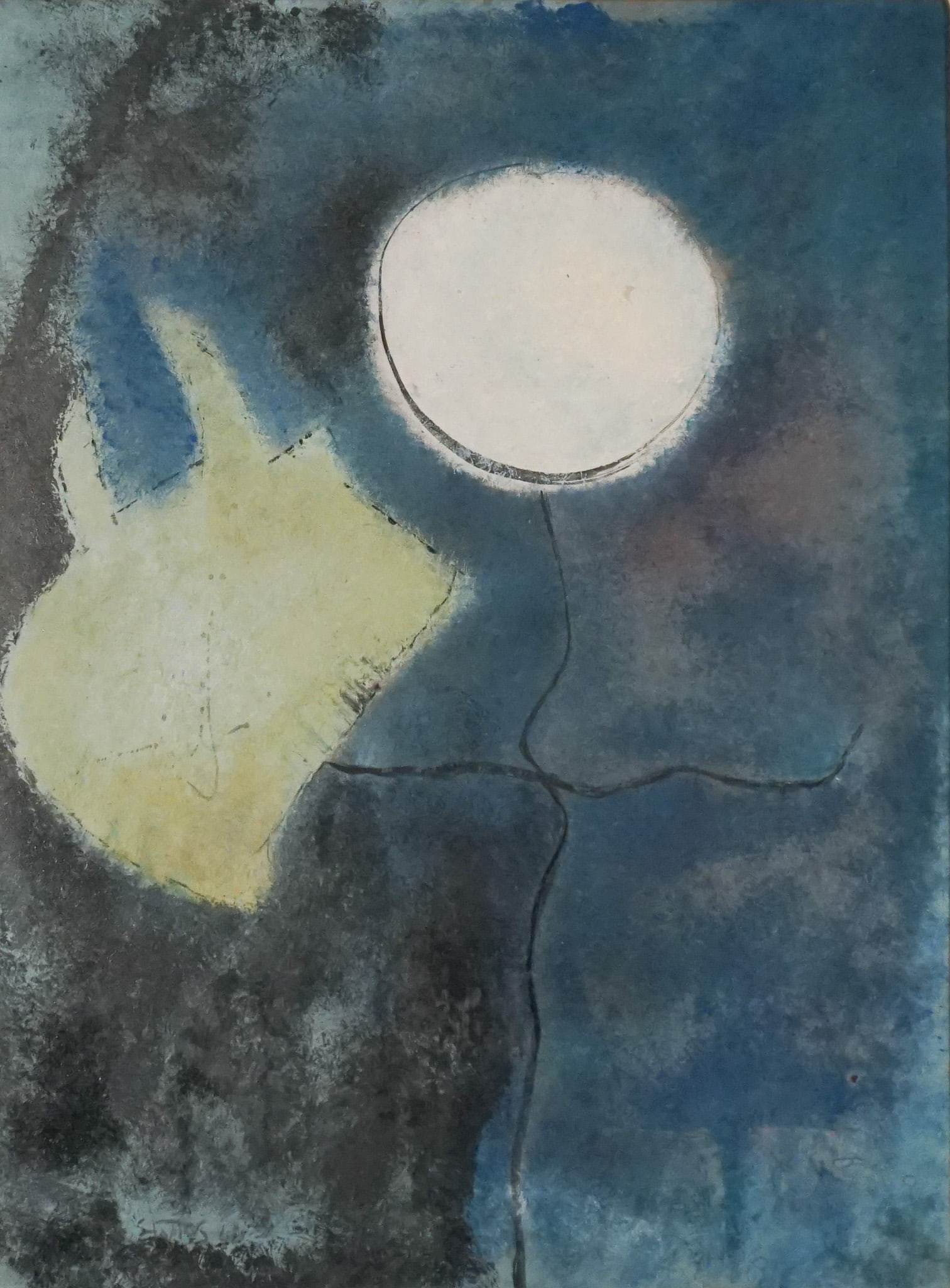 Theodoros S. Stamos (American/Greek 1922?1997), First King of Rome, Oil on Masonite, 26 x 19-1/2 in (1 of 2)