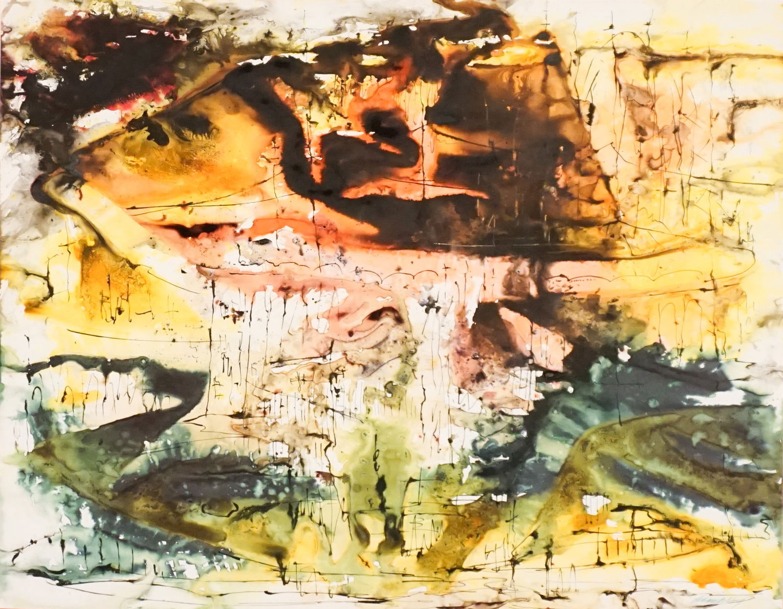 Richard William Dempsey (American 1909-1987), Untitled, Watercolor and ink wash on paper, Sight (1 of 2)