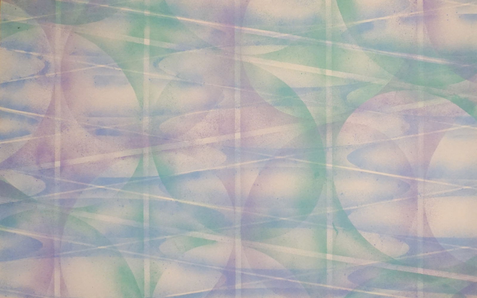 Allan Bridge (American 1945-1995), Perforated Planes: Green, Blue and Violet, Acrylic on canvas,: Allan Bridge(American, 1945-1995)Perforated Planes: Green, Blue and VioletAcrylic on canvasApparently unsignedProperty from a Prominent Potomac CollectionProvenance:Pur