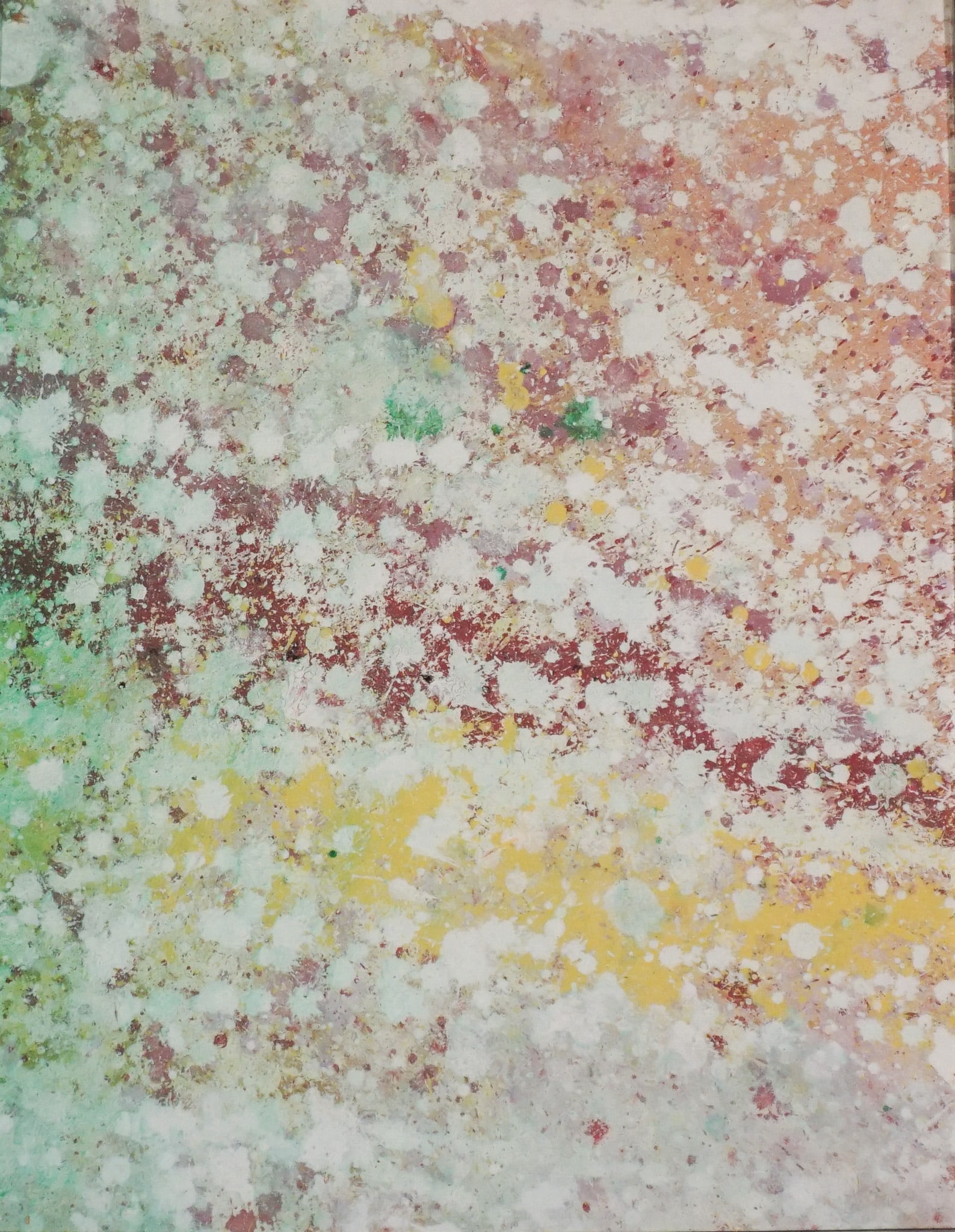 Allan Bridge (American 1945-1995), Accidental Painting, Oil on paper, Sight size: 27-1/2 x 21-1/2 in (1 of 2)