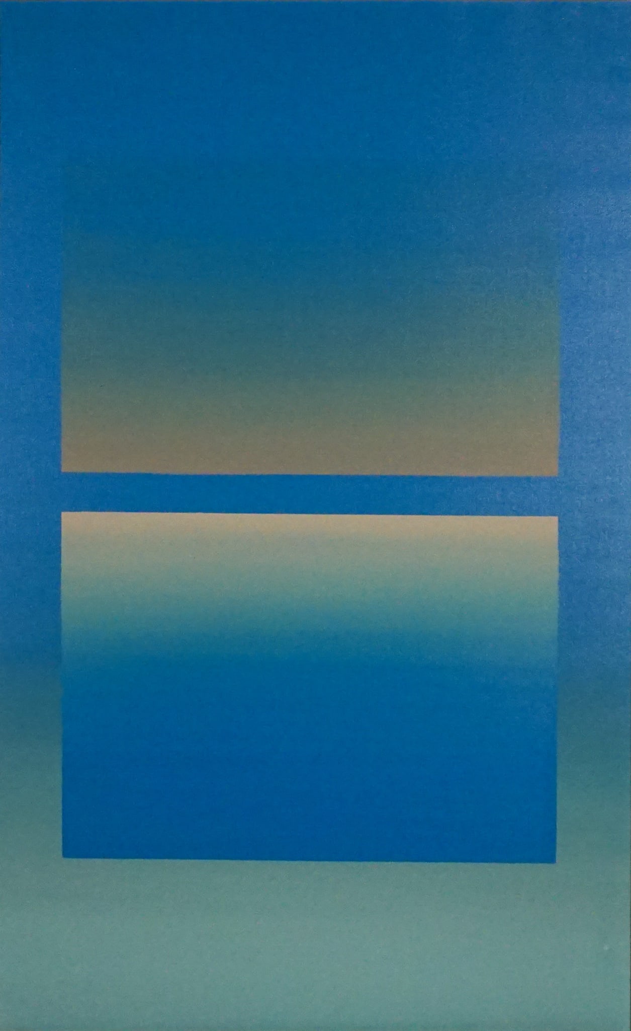 Edward Pratt (American b. 1957), Untitled (Blue Squares), Oil on canvas, 48 x 31 in (121.9 x 78.7 (1 of 2)