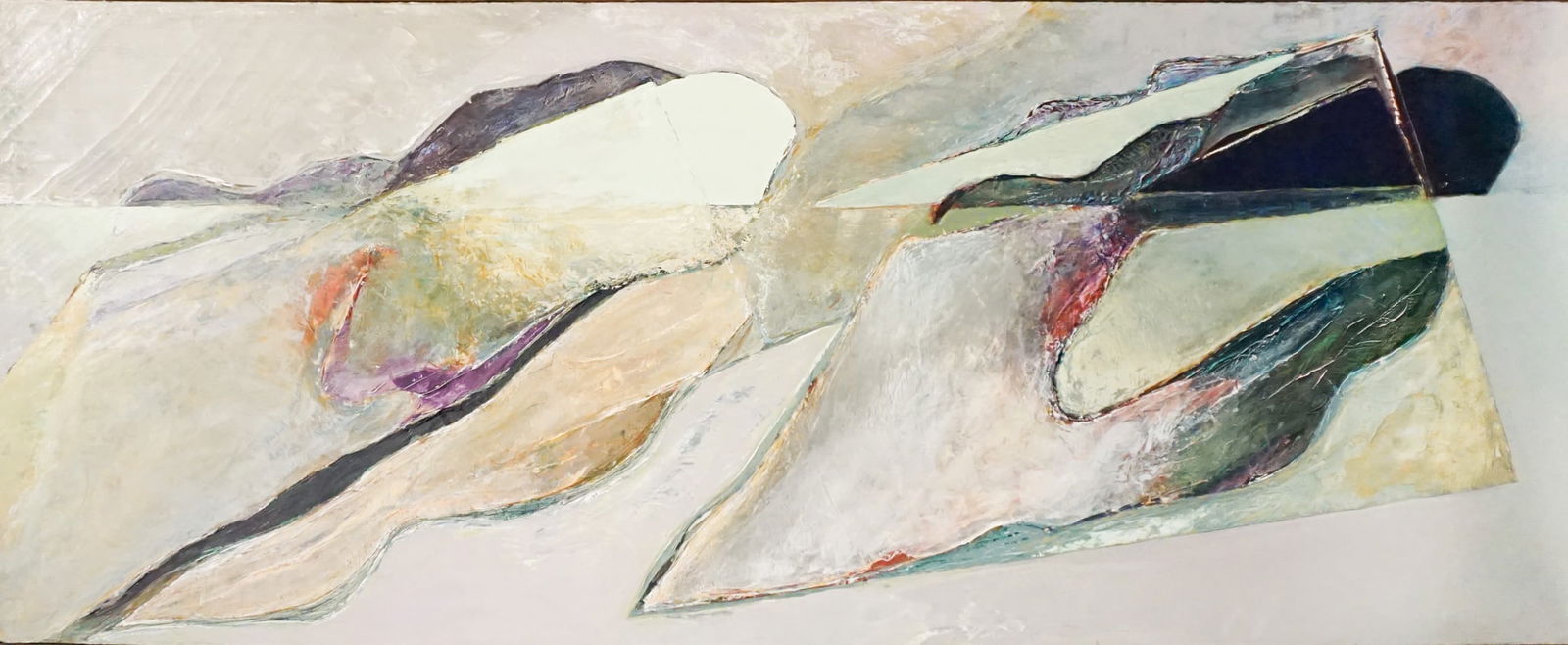 Andrew Bateman (American 20th Century), Untitled, Oil on canvas, 38-1/2 x 94 in (97.8 x 238.8 cm); (1 of 2)