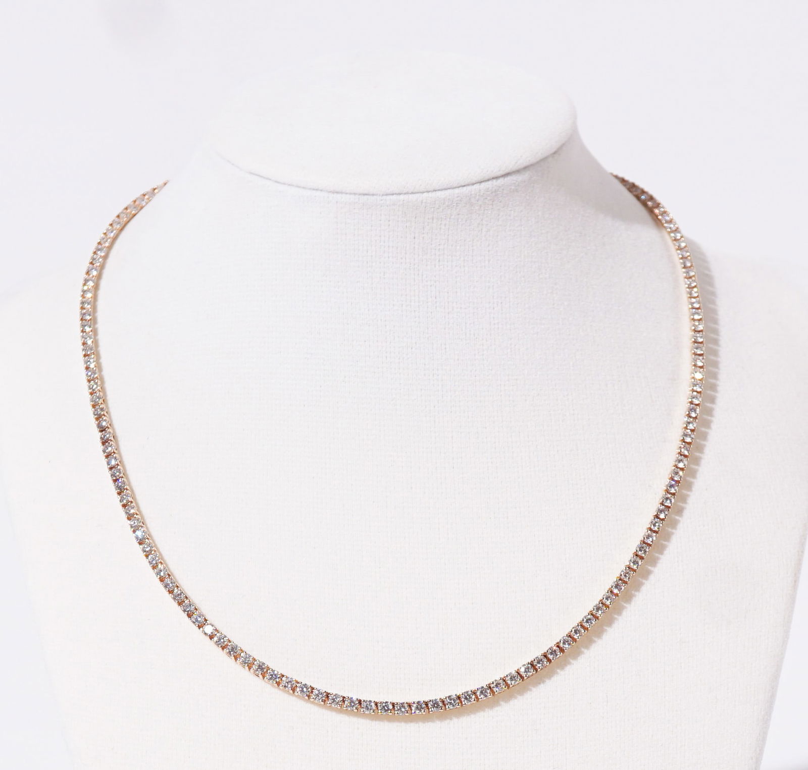14-Karat Yellow-Gold and Diamond Necklace, Gross weight: 10.7 dwt., Length: 16 in (40.6 cm) (1 of 1)