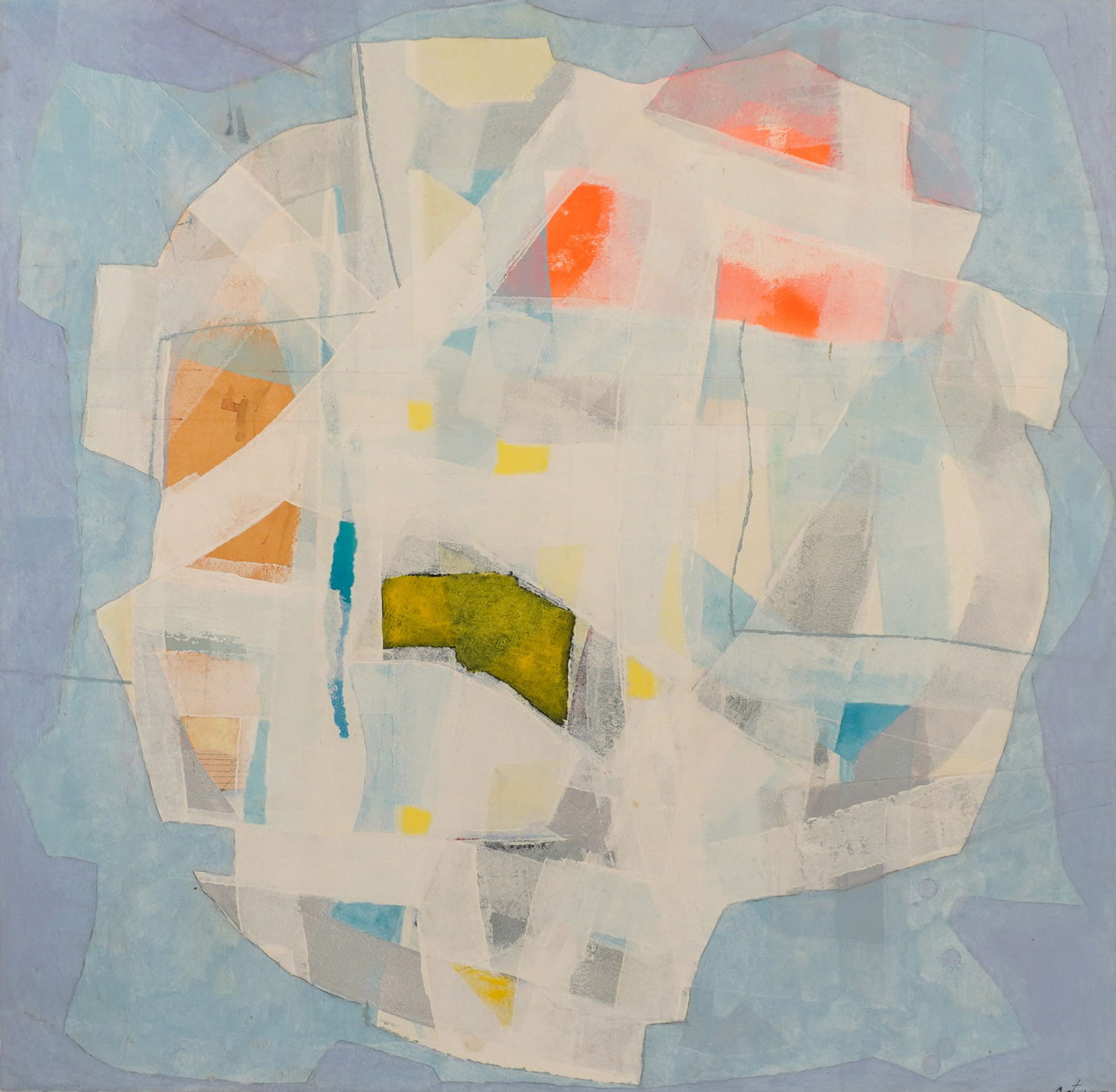 Louis Catusco (American 1927-1995), Four Stages of Time, Acrylic on Masonite, 48 x 48 in (121.9 x: Louis Catusco(American, 1927-1995)Four Stages of TimeAcrylic on MasoniteSigned Catusco l.r.; also inscribed with artist's name, located Taos, N.M. and titled on versoProvenance: