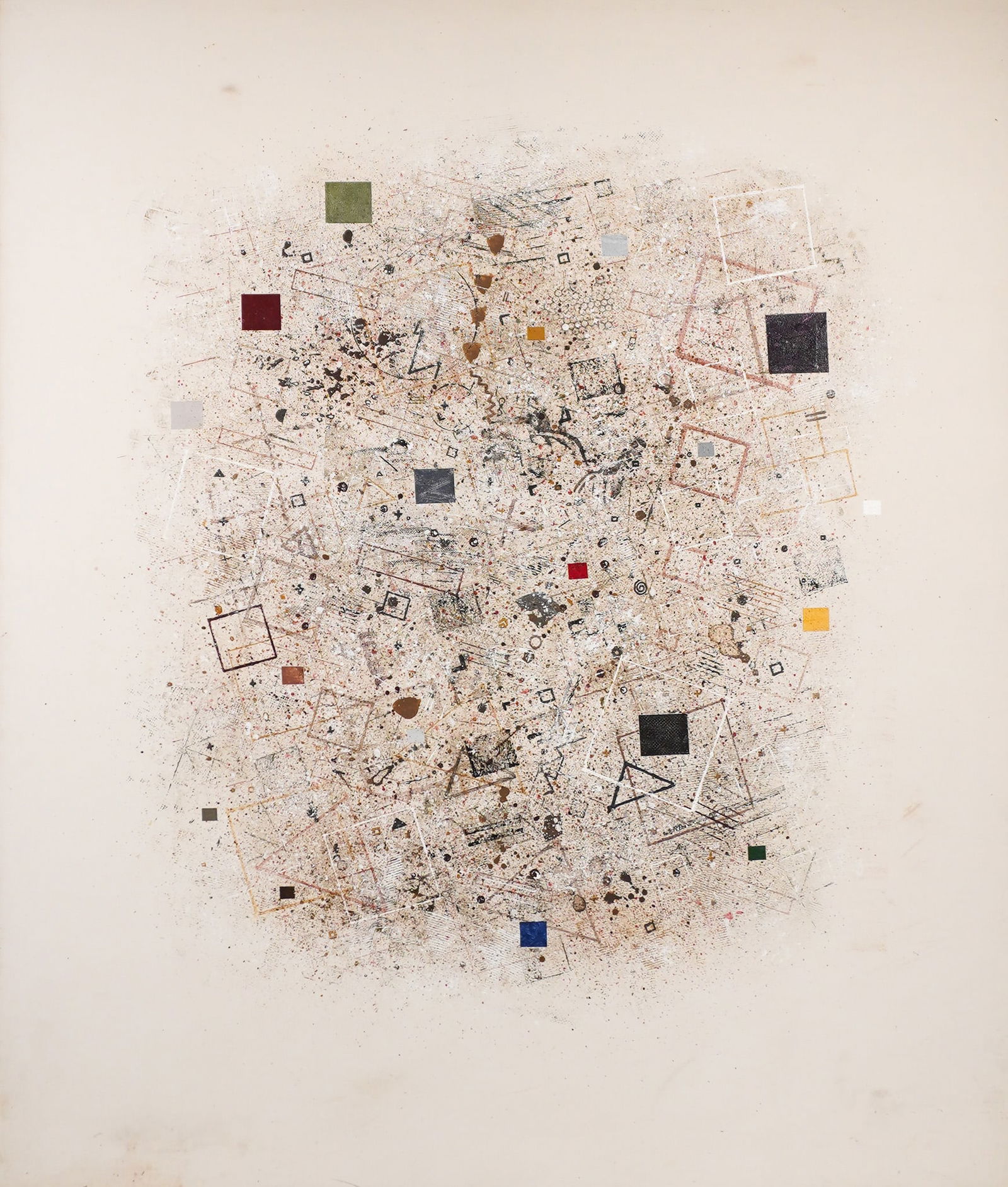 David Shapiro (American 1944-2014), Chapter and Verse, Acrylic on canvas, 1980, 64 x 54 in (162.6 x (1 of 2)