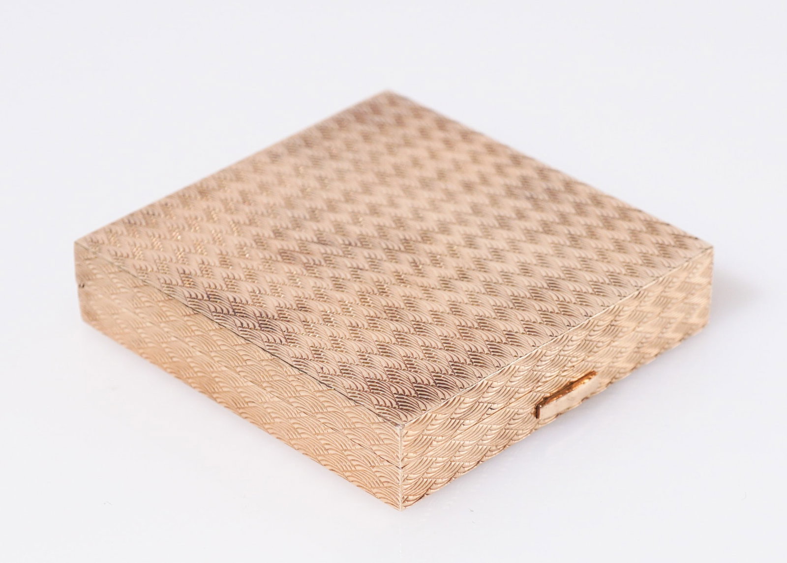 14-Karat Yellow-Gold Compact, Gross weight: 41.9 dwt., Length: 2 in (5.1 cm), Width: 2 in (5.1 cm) (1 of 2)
