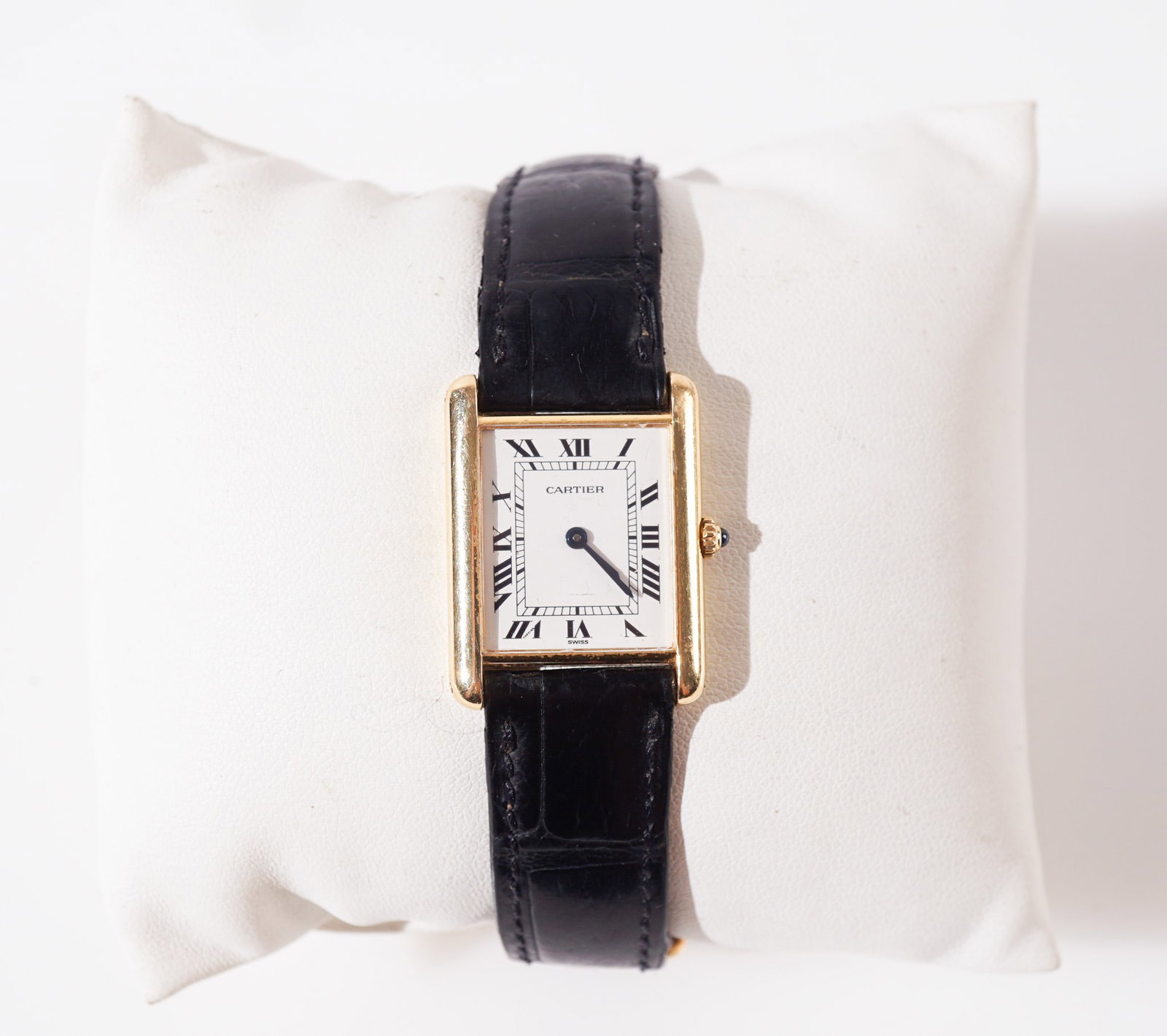 Cartier Tank 18-Karat Yellow-Gold Quartz Wristwatch, Case: 31 x 24 mm (1 of 2)