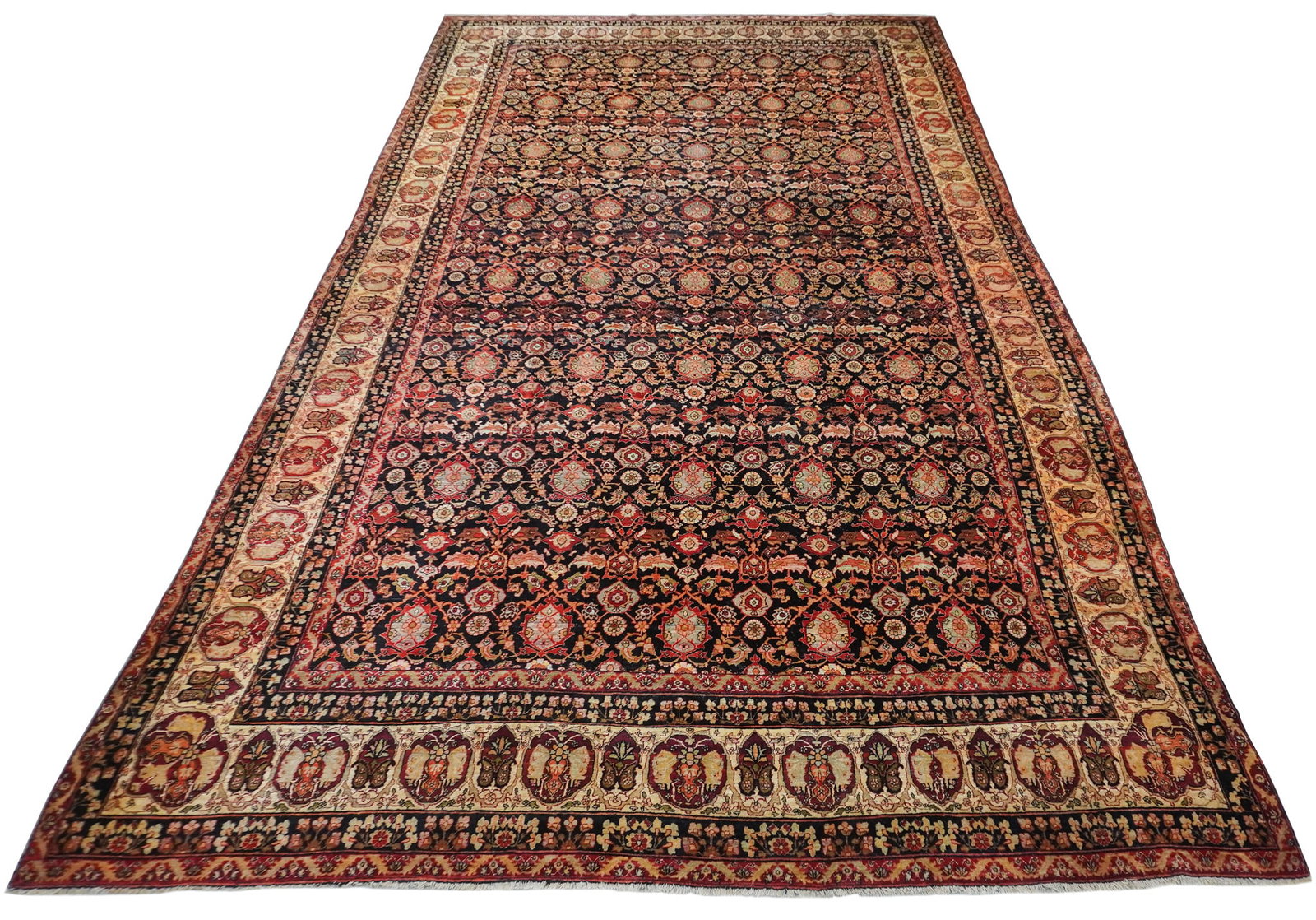 Mahal Rug, Mid-20th Century, 22 ft x 12 ft 3 in (671 x 373 cm) (1 of 1)