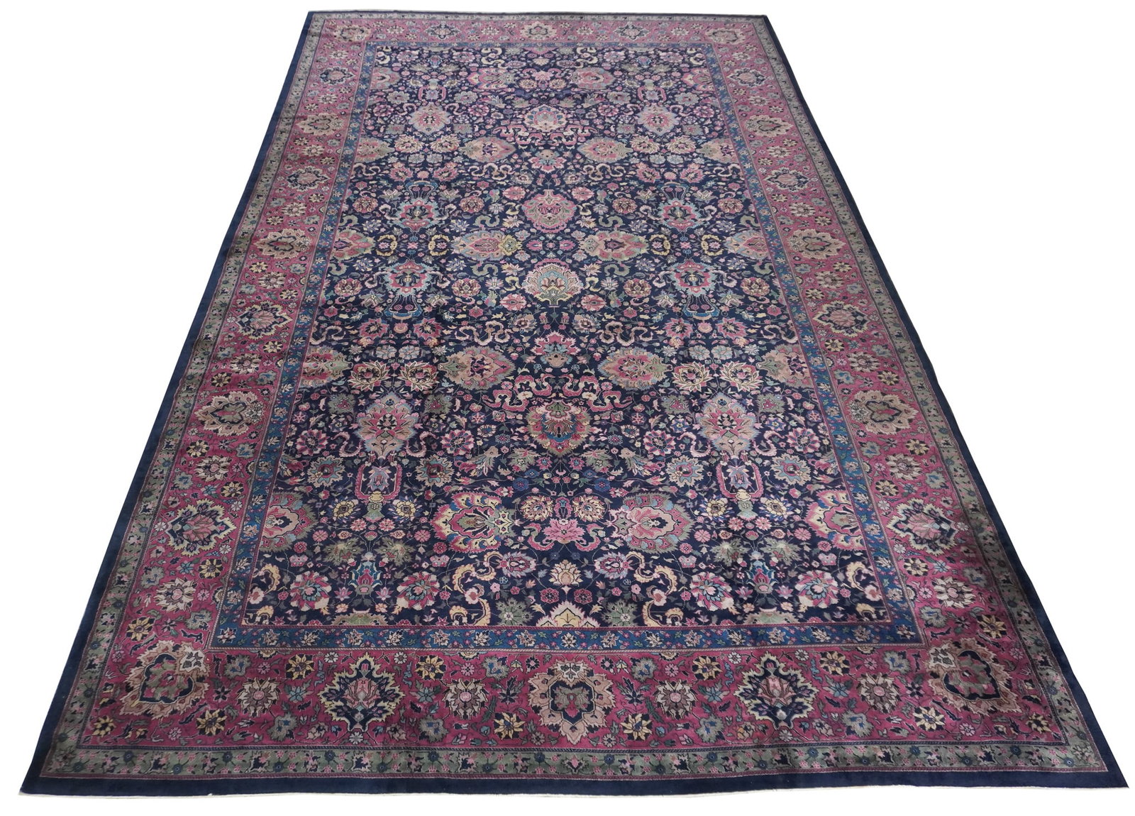 Agra Rug, Mid-20th Century, 12 ft 2 in x 19 ft 5 in (371 x 592 cm) (1 of 1)