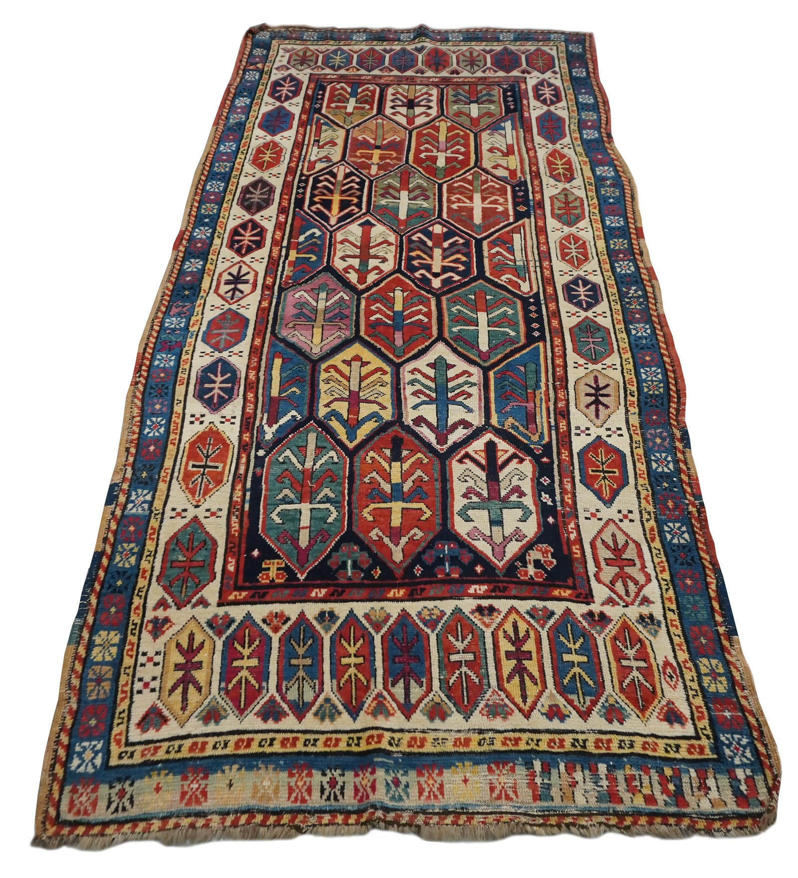Kazak Rug, Circa 1900, 7 ft 10 in x 3 ft 10 in (239 x 117 cm) (1 of 1)