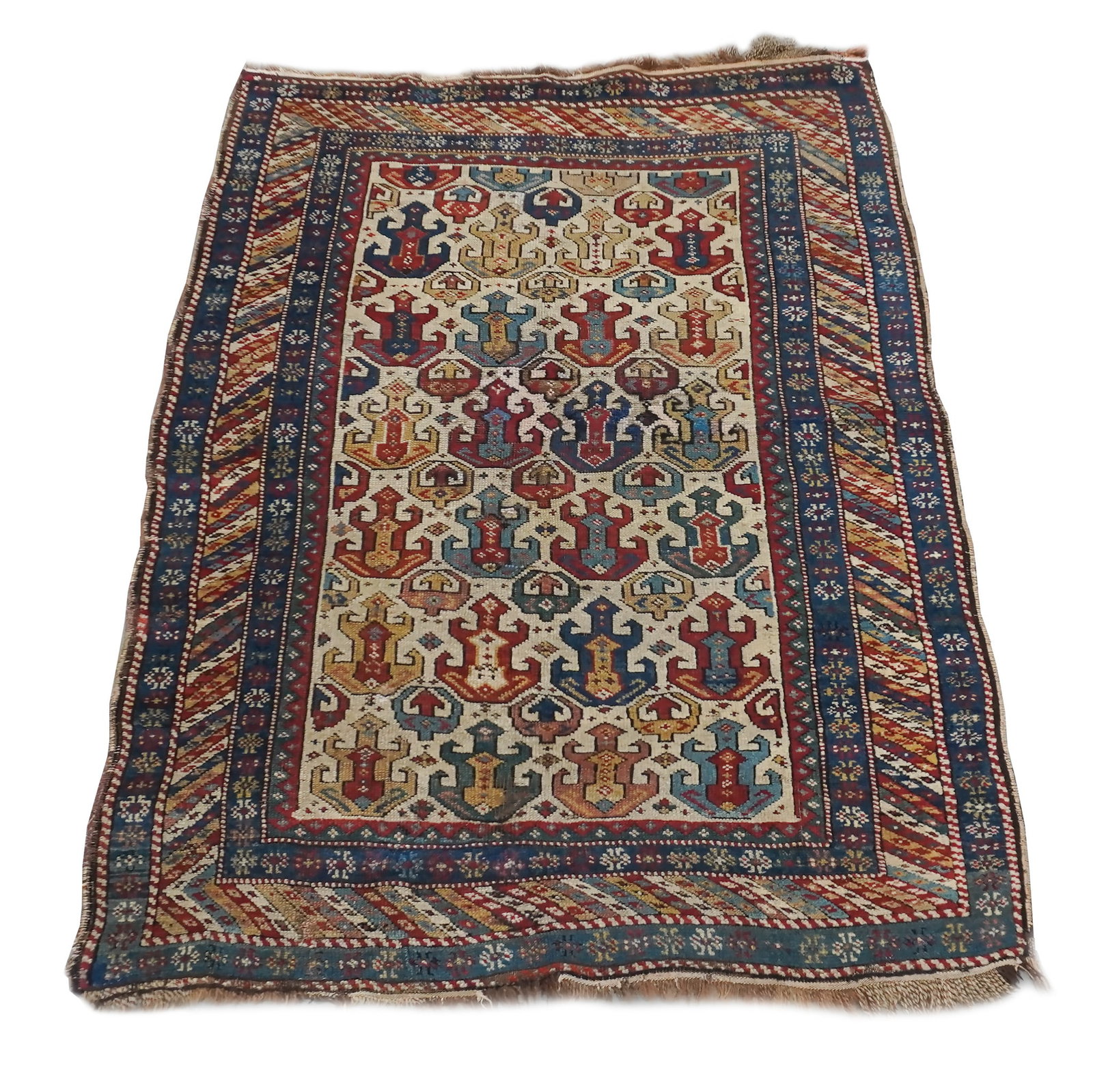 Kuba Rug, Circa 1890, 4 ft 7 in x 3 ft 3 in (140 x 99 cm) (1 of 1)