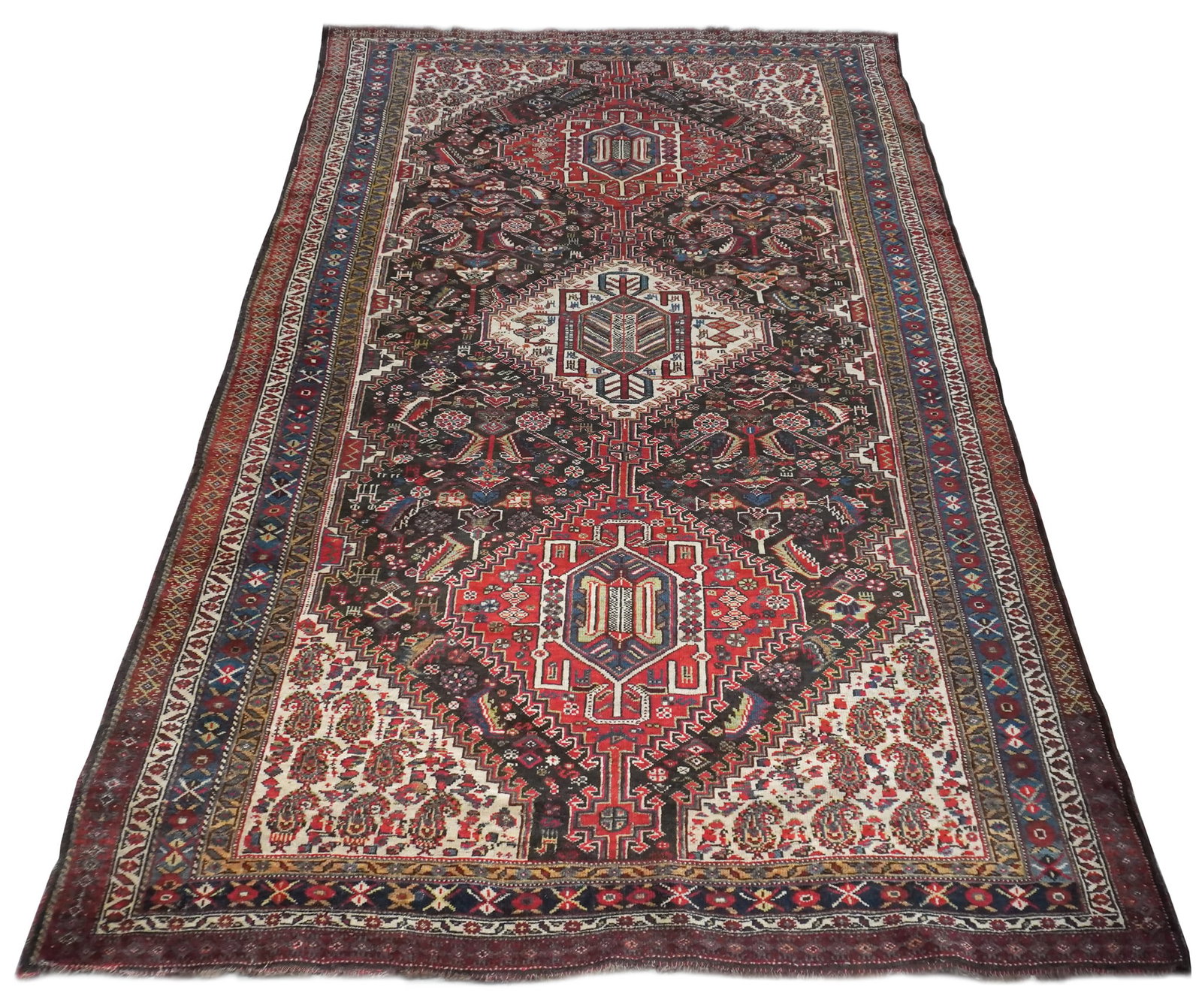 Shiraz Rug, Circa 1900, 7 ft 10 in x 4 ft 8 in (239 x 142 cm) (1 of 1)