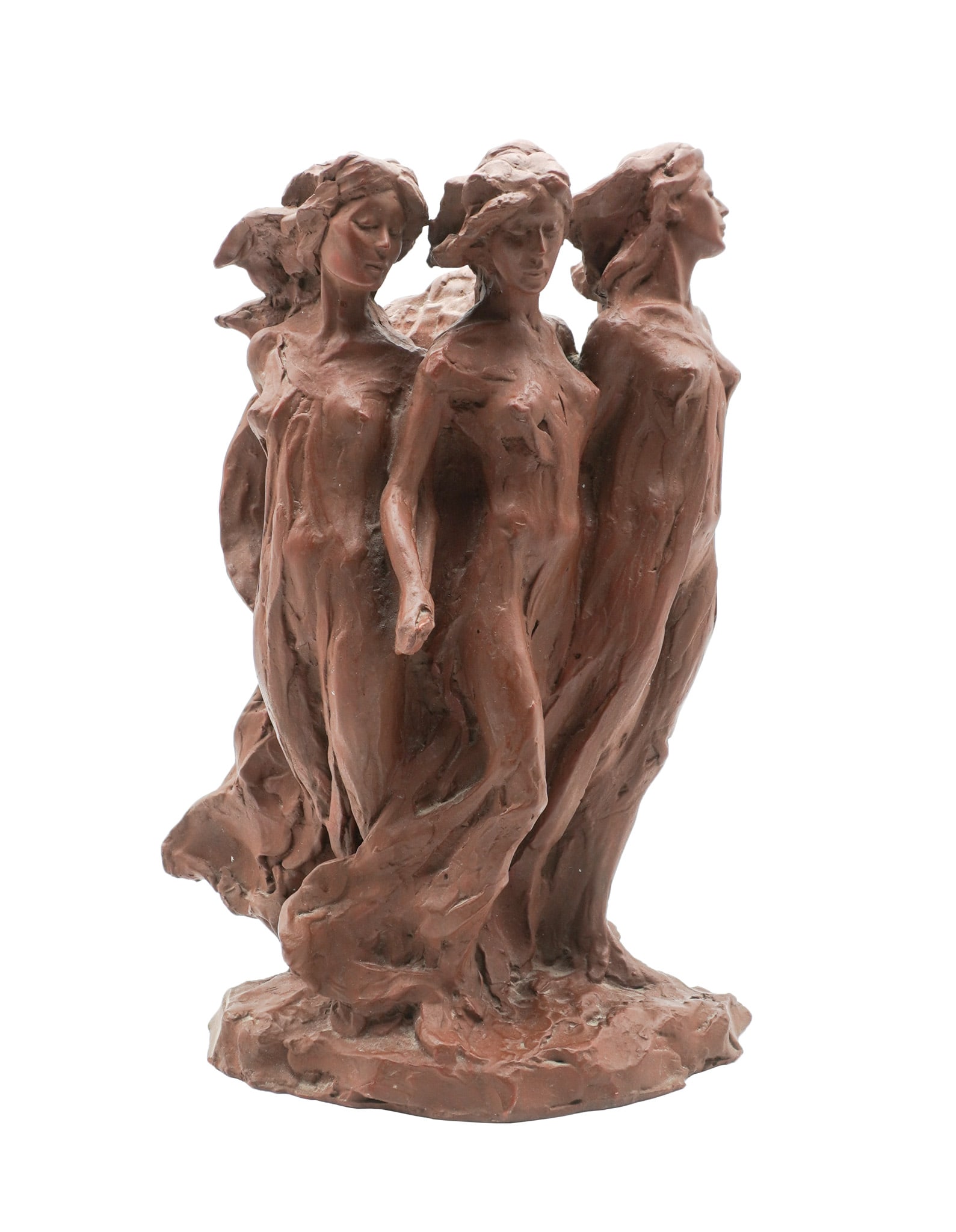 Frederick Hart (American 1943-1999), The Daughters of Odessa, Marble powder and resin maquette, (1 of 4)