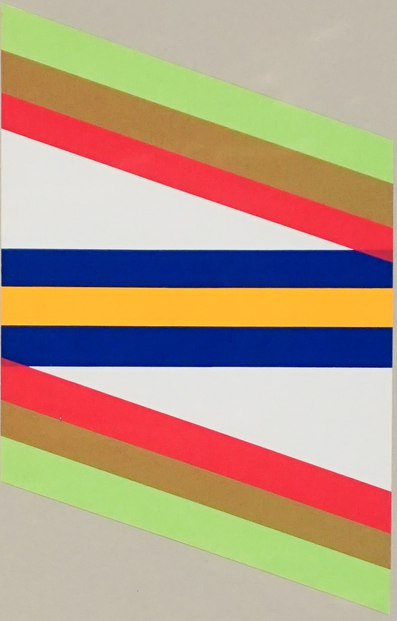 Paul Allen Reed (American 1919-2015), Untitled, Acrylic on paper mounted on paper, Sight size (1 of 2)