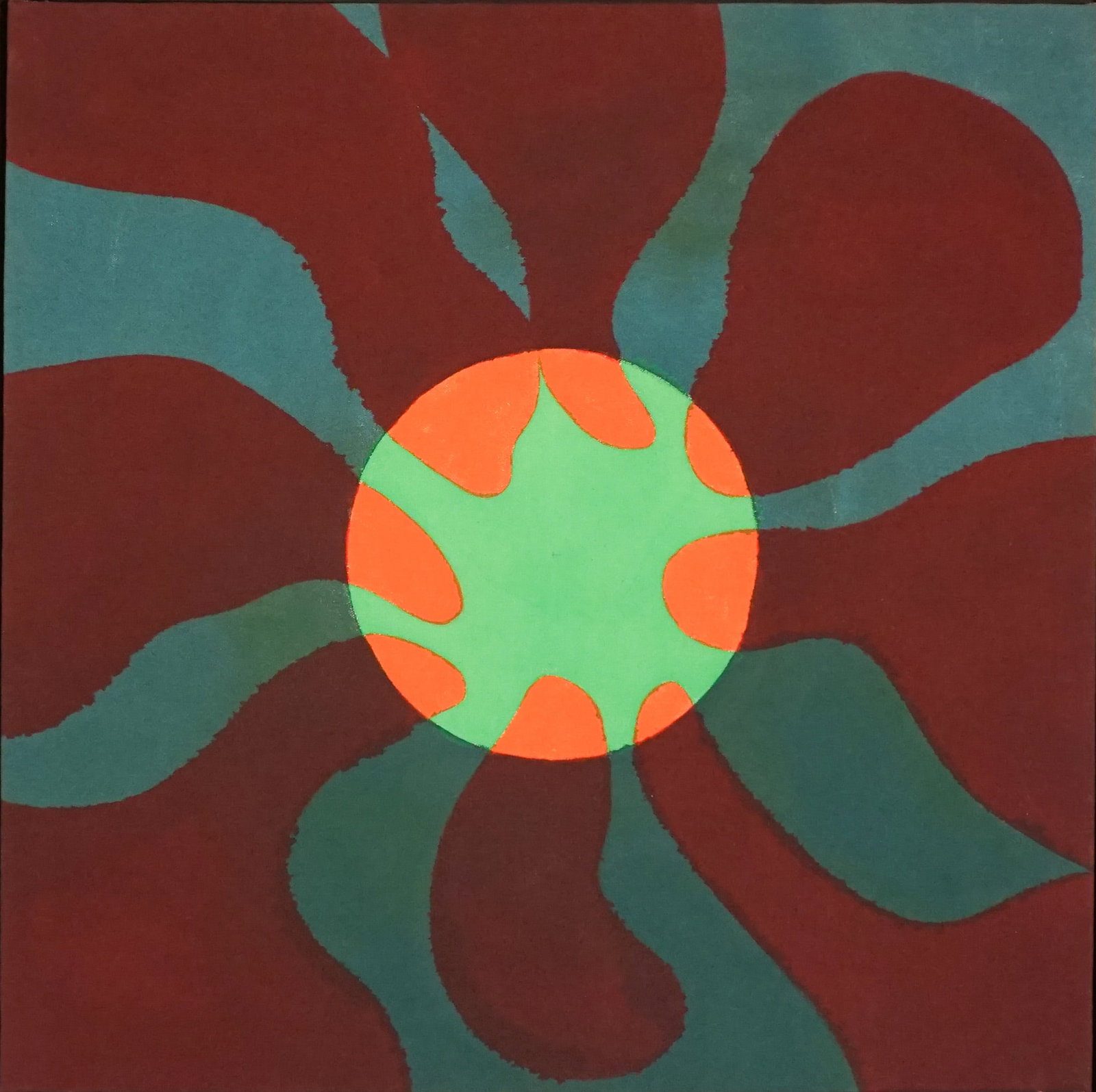 Paul Allen Reed (American 1919-2015), 22B, Acrylic on canvas 1963 or 1968??, 22 x 22 in (55.9 x 55.9 (1 of 2)