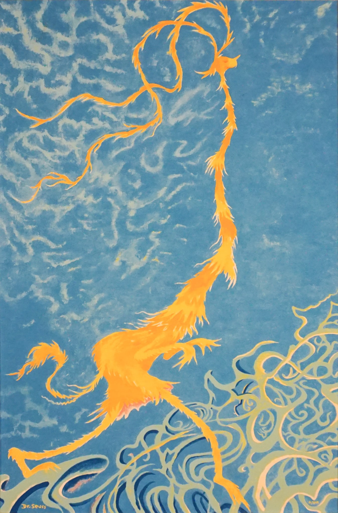 Theodor Geisel (Dr. Seuss) (American 1904-1991), Golden Girl, Serigraph in color on archival canvas, (1 of 2)