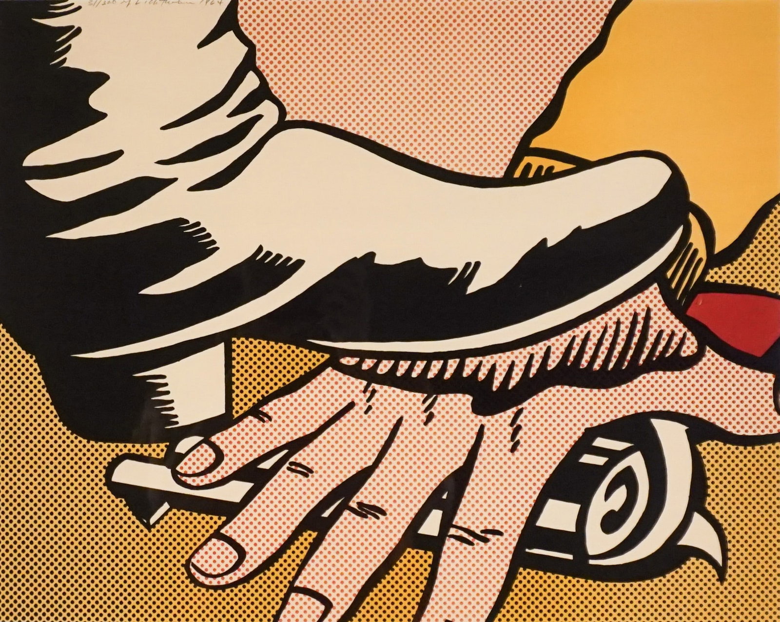 Roy Lichtenstein (American 1923-1997), Foot and Hand (Corlett II.4), Offset lithograph in colors on (1 of 2)