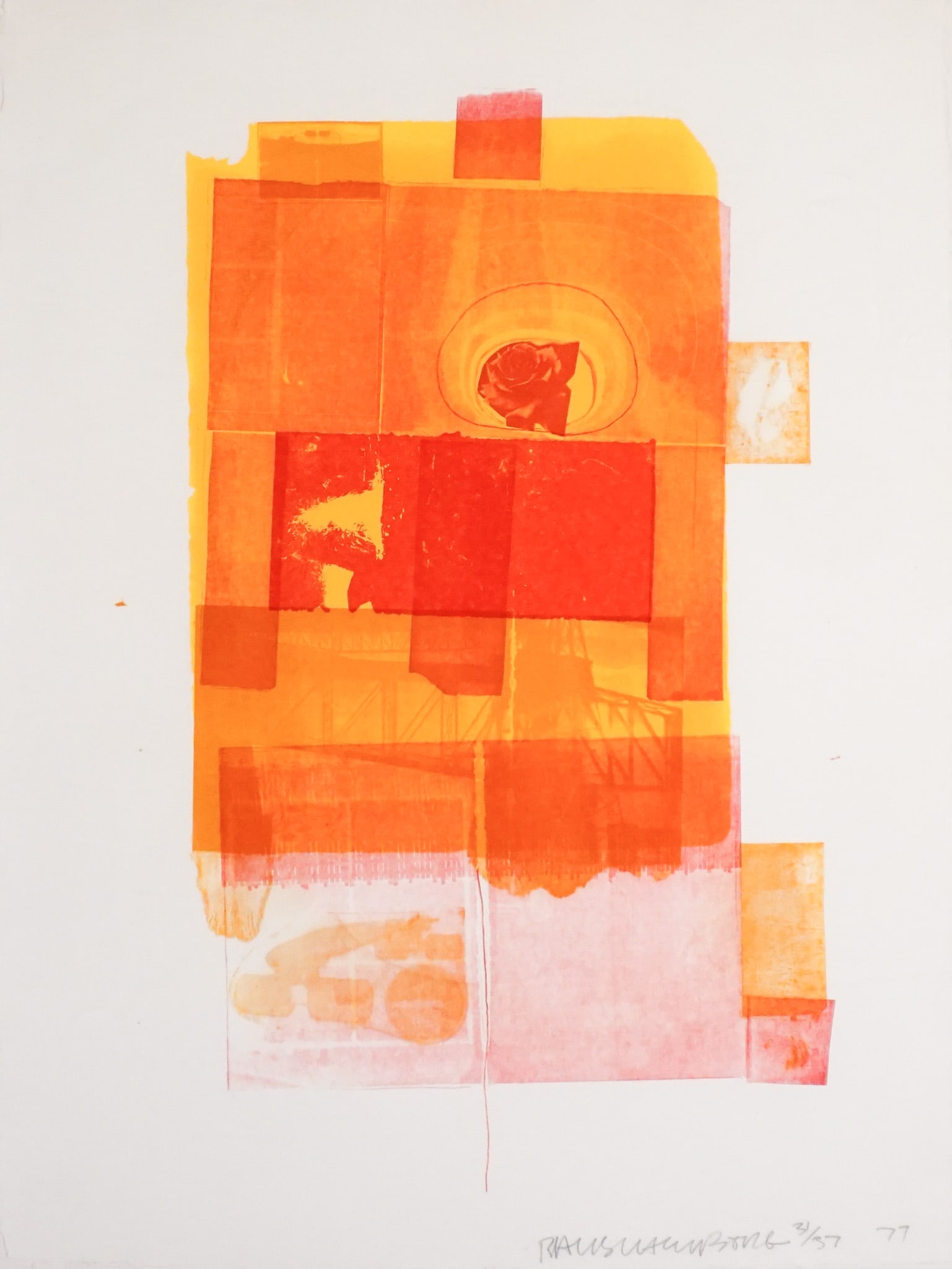 Robert Rauschenberg (American 1925-2008), Romances (Pomegranate): From 'Romances' (Gemini 760), (1 of 2)