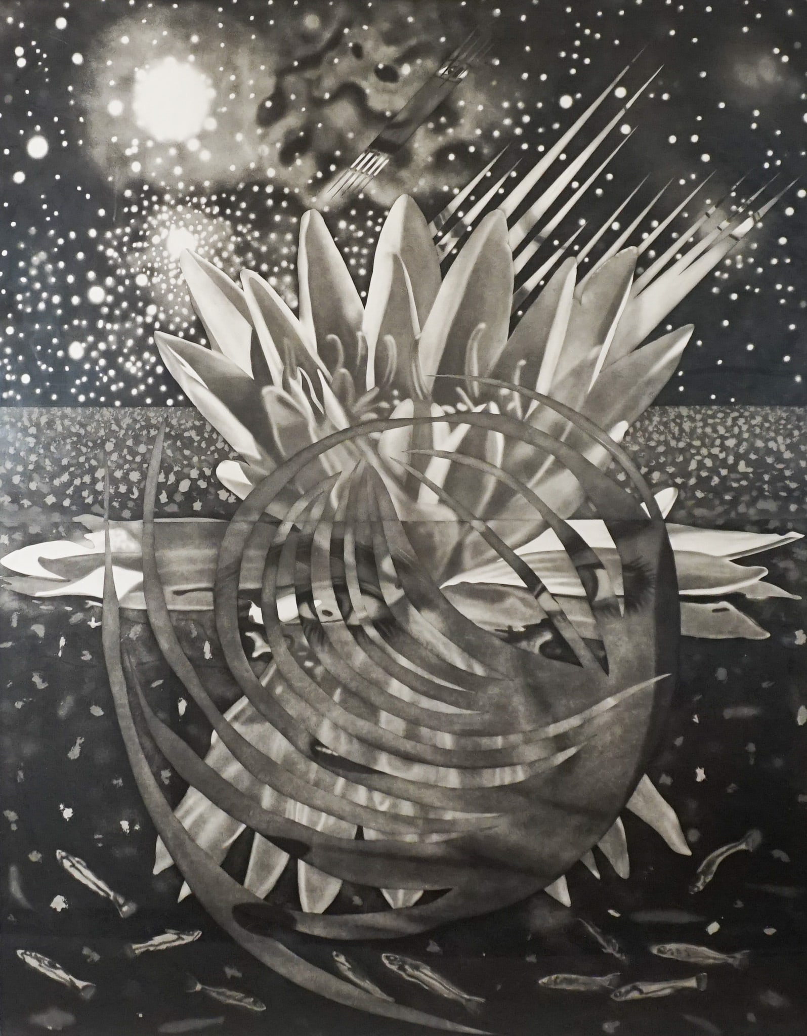 James Rosenquist (American 1933-2017), Welcome to the Water Planet, Aquatint on two sheets of T.H. (1 of 2)