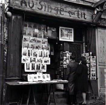 Edward Clark (American 1912-2000) Book Stall and: Edward Clark (American 1912-2000),Book Stall and Le Pont Alexandre III: Two Works,Each a black and white photograph, each signed Edward Clark- Life in pencil l.r., the first titled in pencil l.l. and