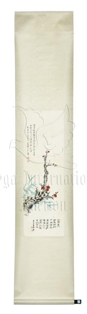 ZHANG DAQIAN: INK AND COLOR ON PAPER PAINTING 'FLOWERS' (1 of 10)