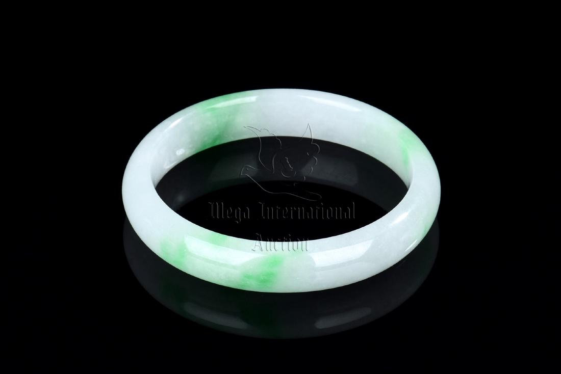 JADEITE BANGLE BRACELET WITH AIGL CERTIFICATE (1 of 7)