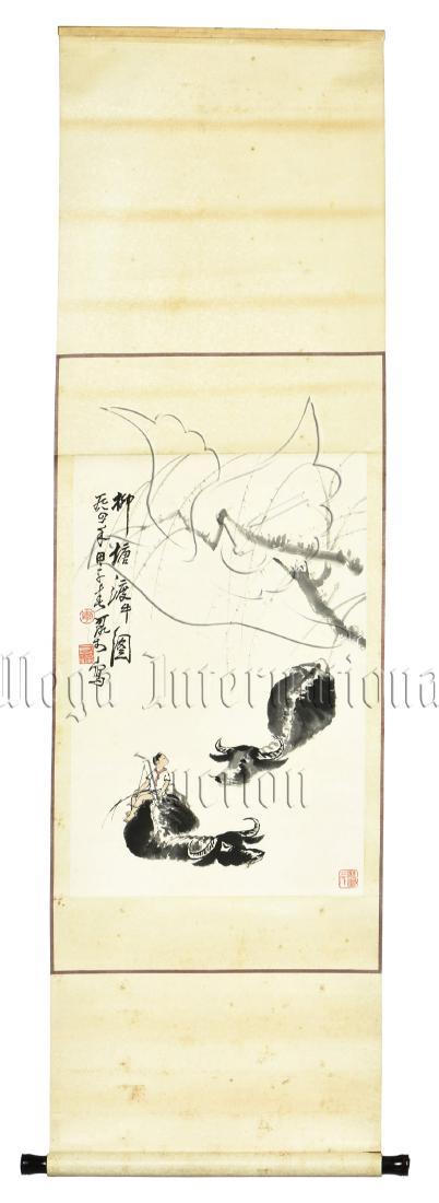 LI KERAN: INK AND COLOR ON PAPER PAINTING 'WATER (1 of 8)