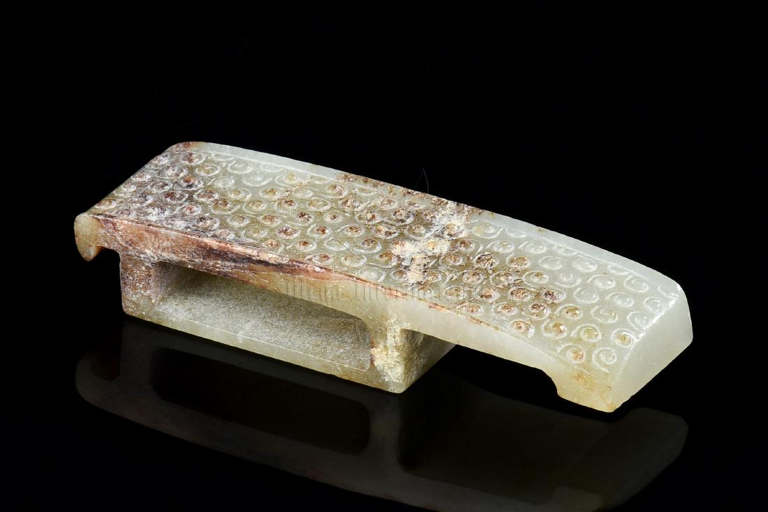 CELADON JADE CARVED SWORD ORNAMENT (1 of 6)