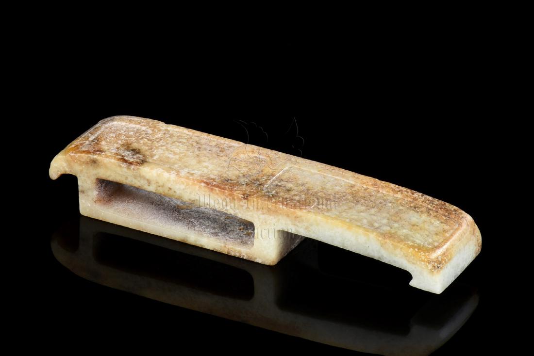 CELADON JADE CARVED SWORD ORNAMENT (1 of 7)